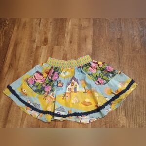 Paint By Numbers Matilda Jane Sz 6 Peacock cookie North Sea Gabbi Skirt Tank